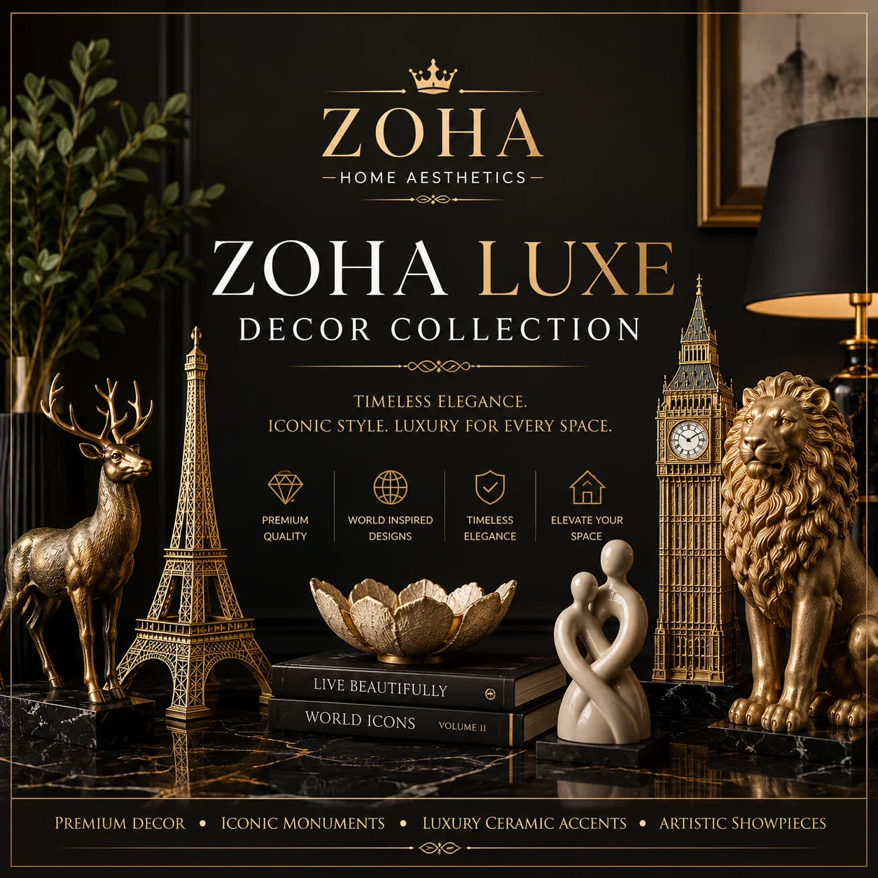 Zoha Luxe Decor Collection