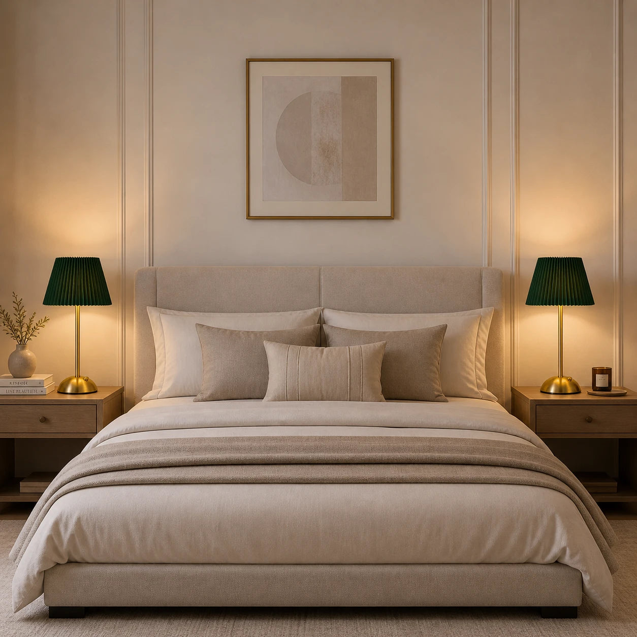 Pleated Table Lamp Set of 2