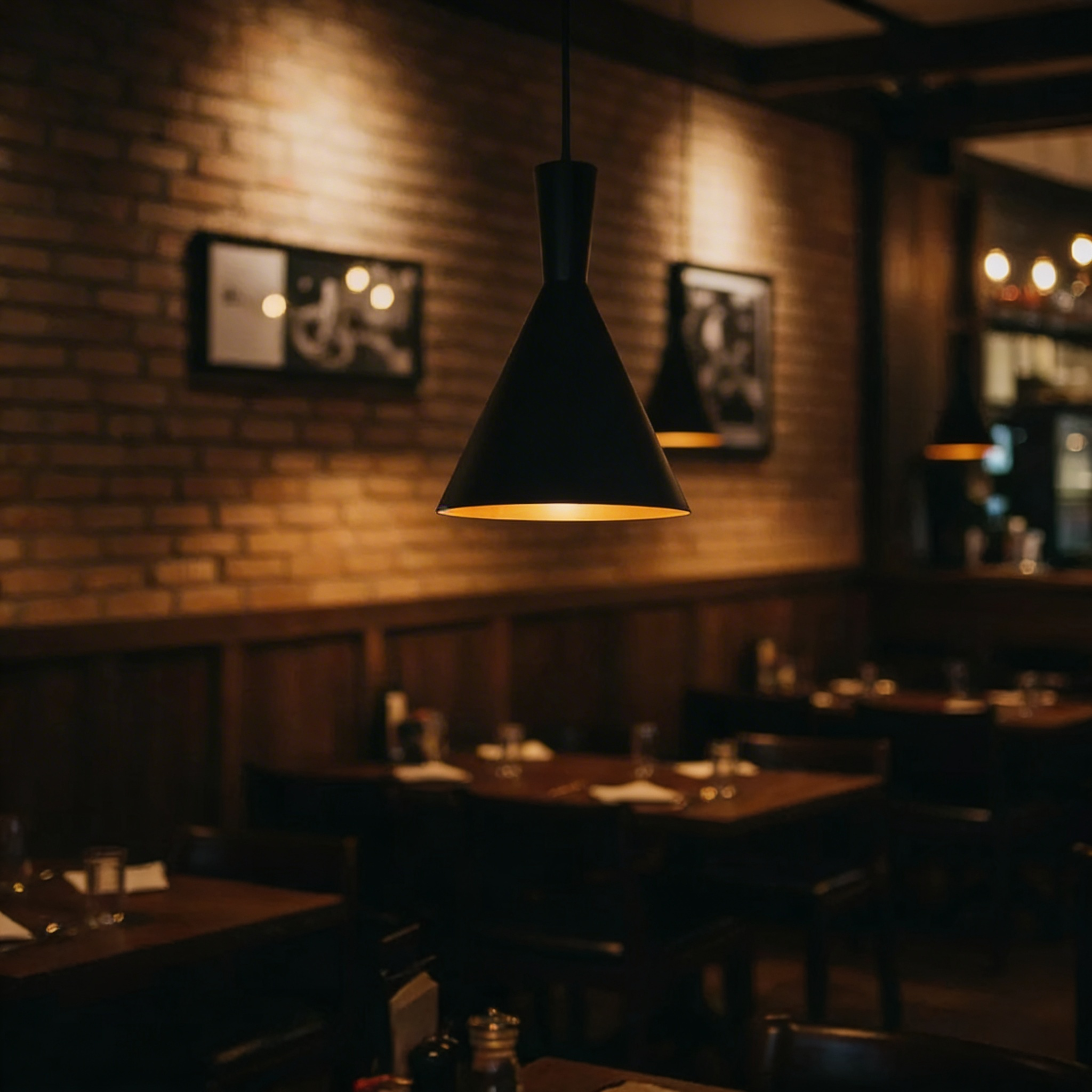 Cube Bottle Cone Pendant | Minimalist Hanging Light
