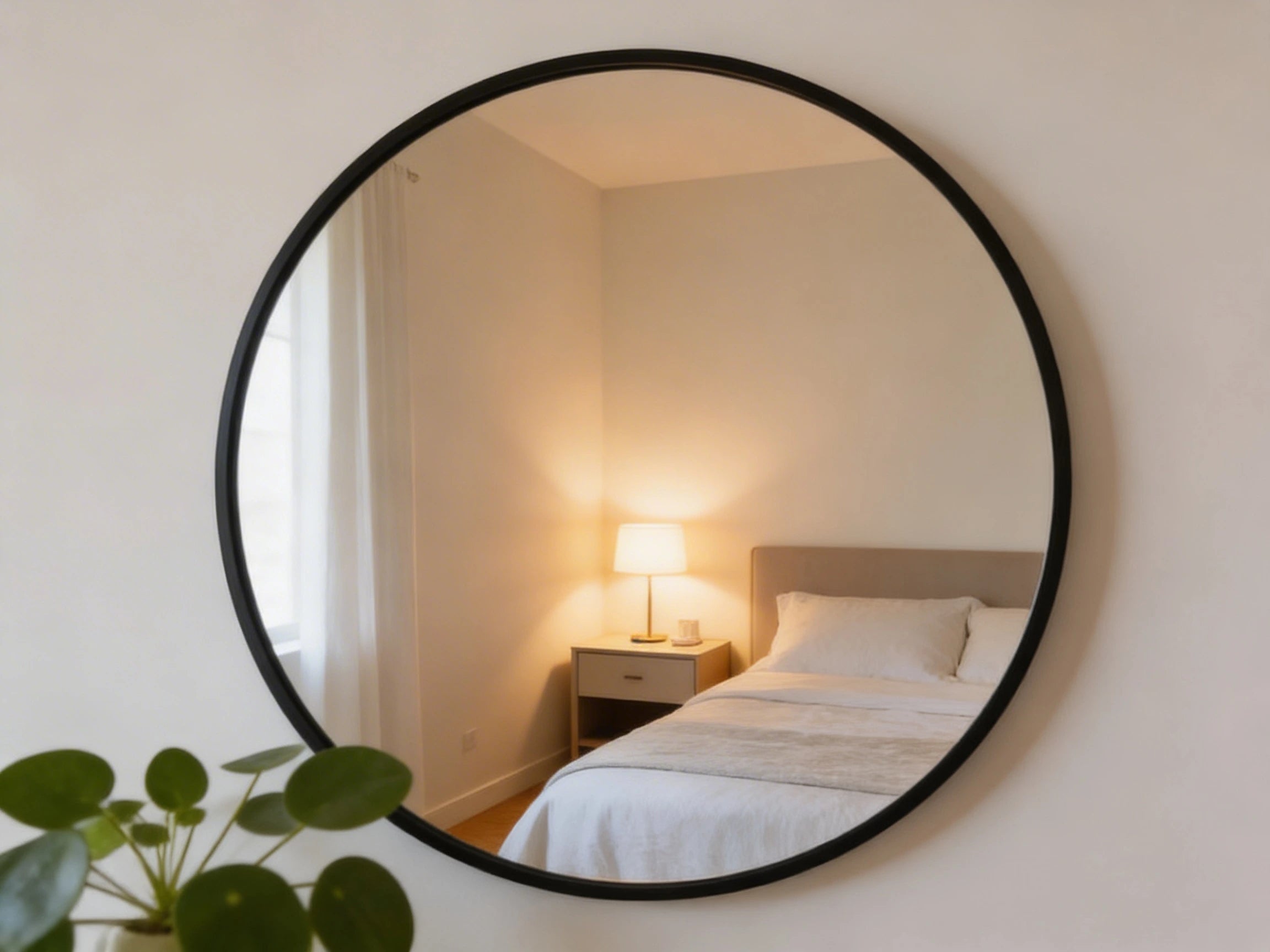 Harlow Mirror | Round Wall-Mounted Mirror
