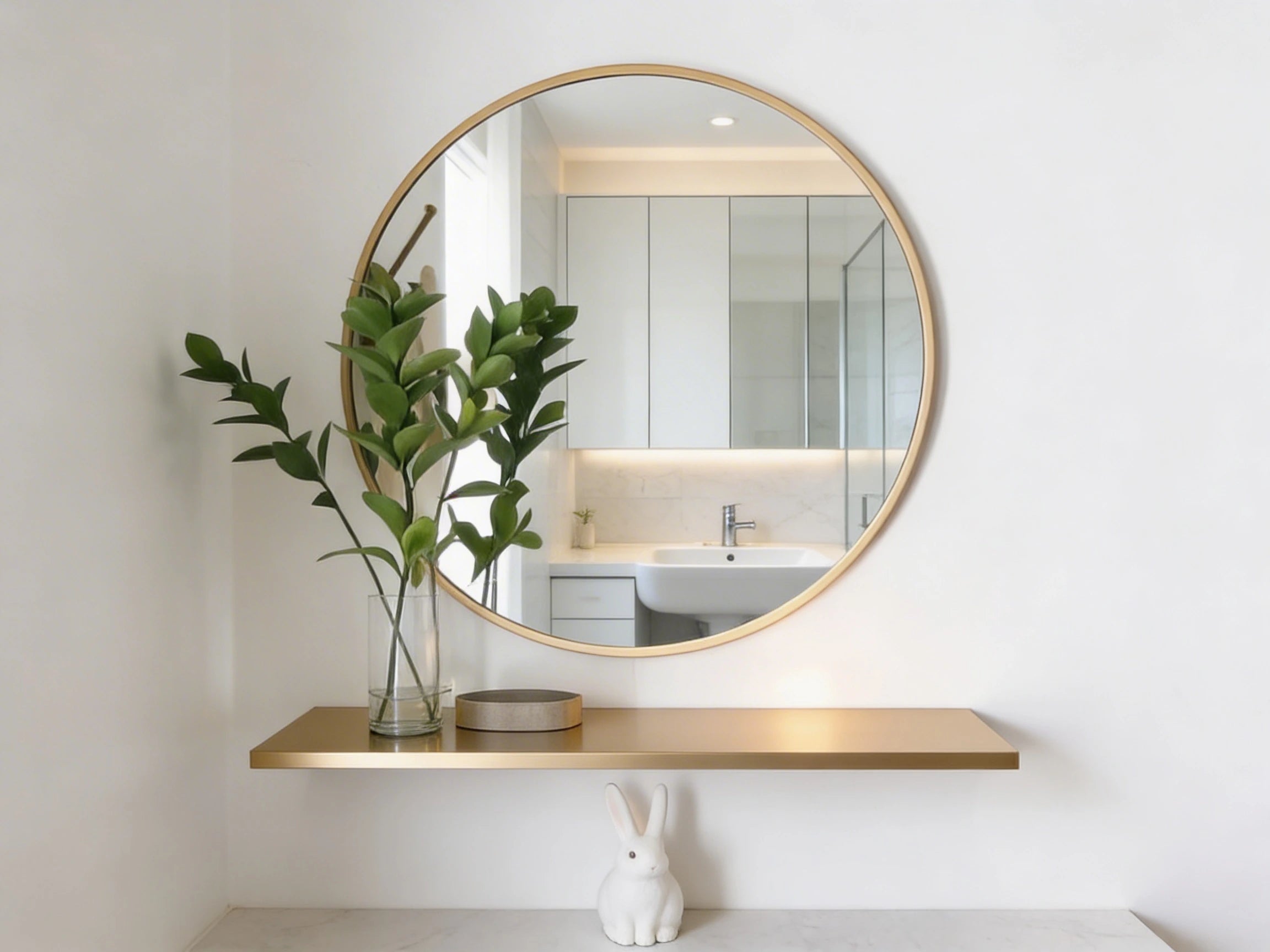 Harlow Modern Wall-Mounted Vanity Shelf Set
