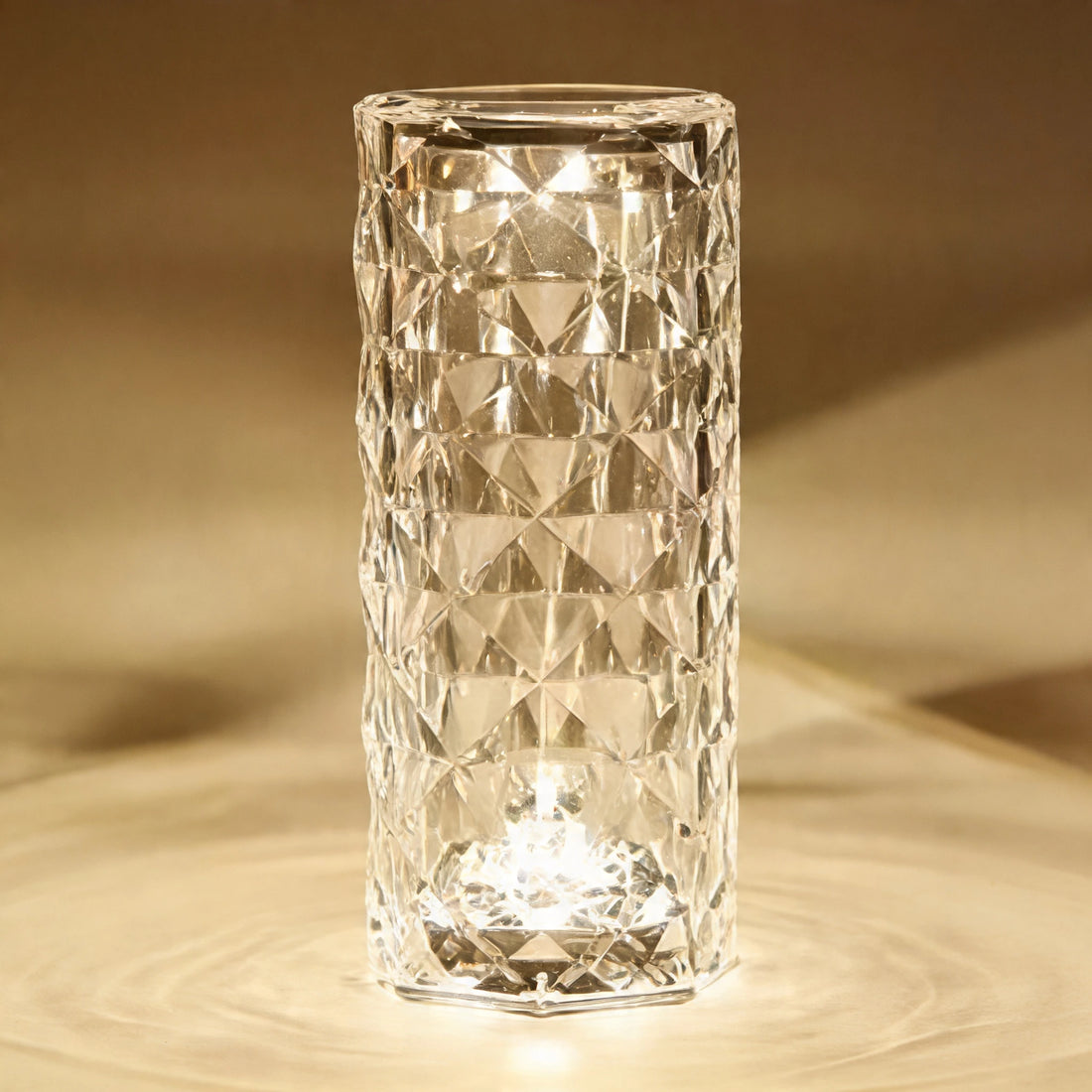 Diamond Crystal Cylinder Lamp