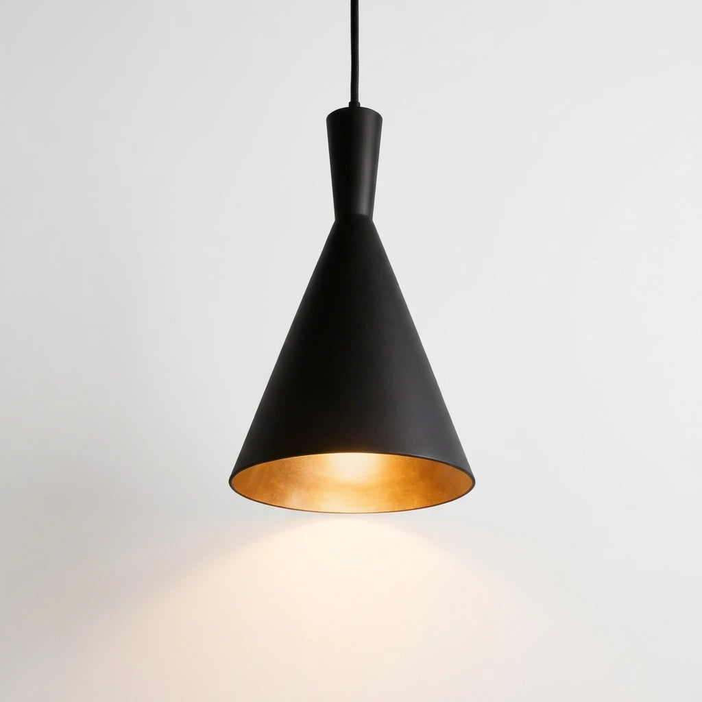 Cube Bottle Cone Pendant | Minimalist Hanging Light