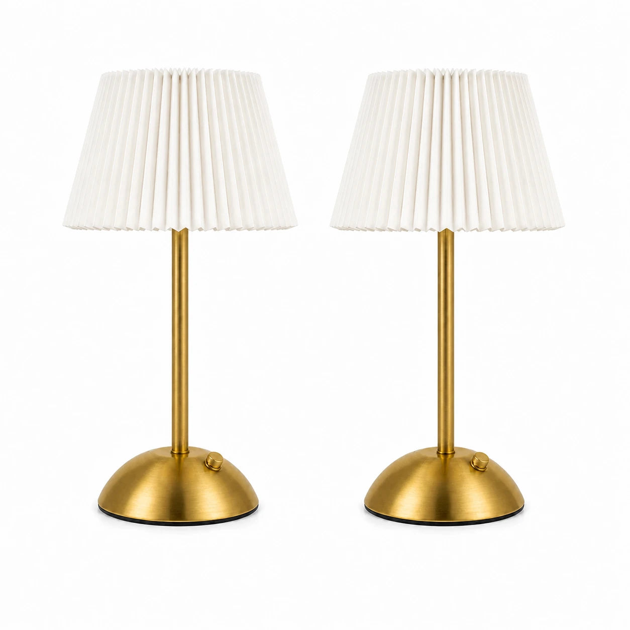 Pleated Table Lamp Set of 2
